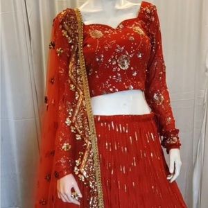 Orange lehnga